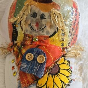 Colorful Scarecrow Art Piece